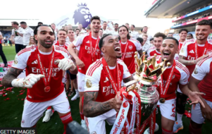 Arsenal Celebrate Premier League Title Triumph as Gunners Lift 2025–26 Trophy